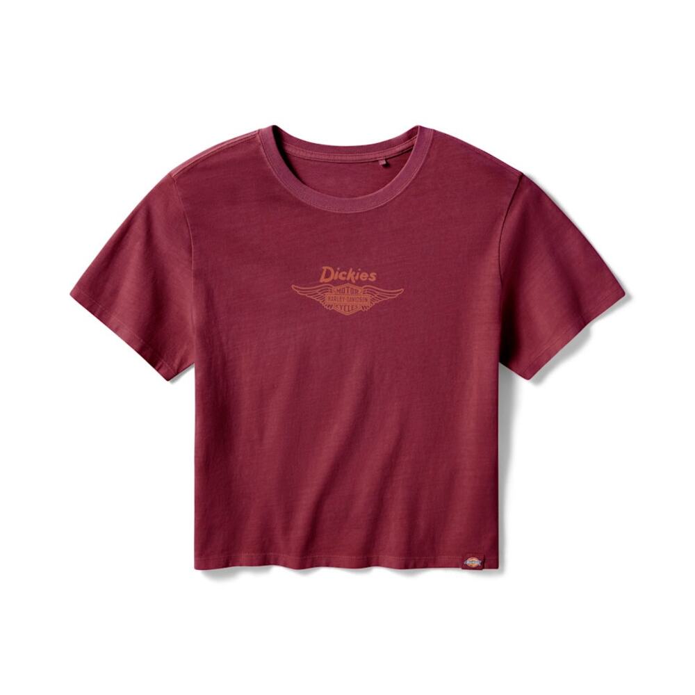 NWT Harley Davidson Women's Dickies x H-D Built to Outlast Boxy Fit Tee sz Large